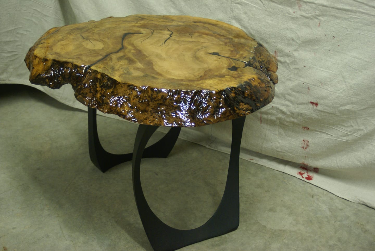 Customer photo review of End Table Legs 218 Cleo 20" H Unique Metal Furniture