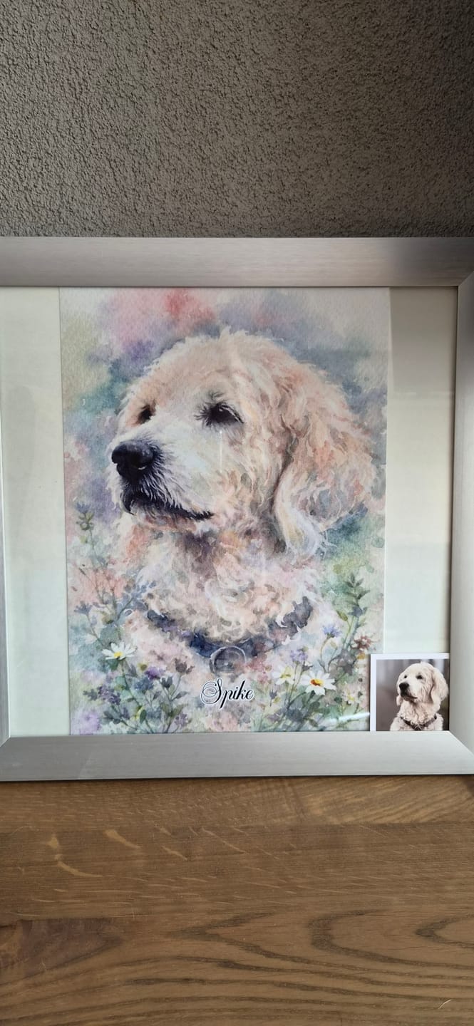 Customer photo review of Aquarel - Gepersonaliseerde Poster