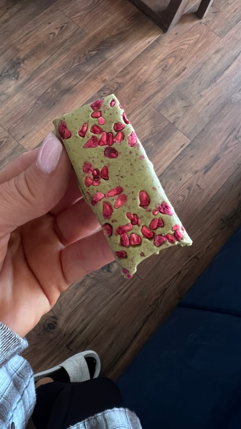 Customer photo review of MATCHA + RASPBERRY 10 szt