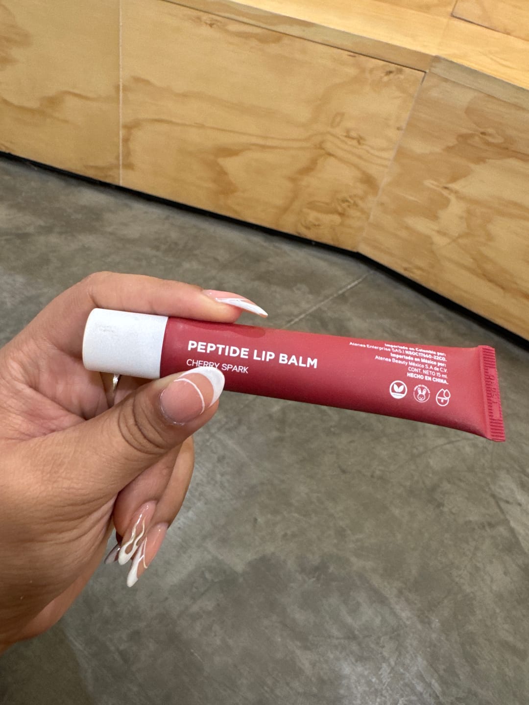 Customer photo review of PEPTIDE LIP BALM