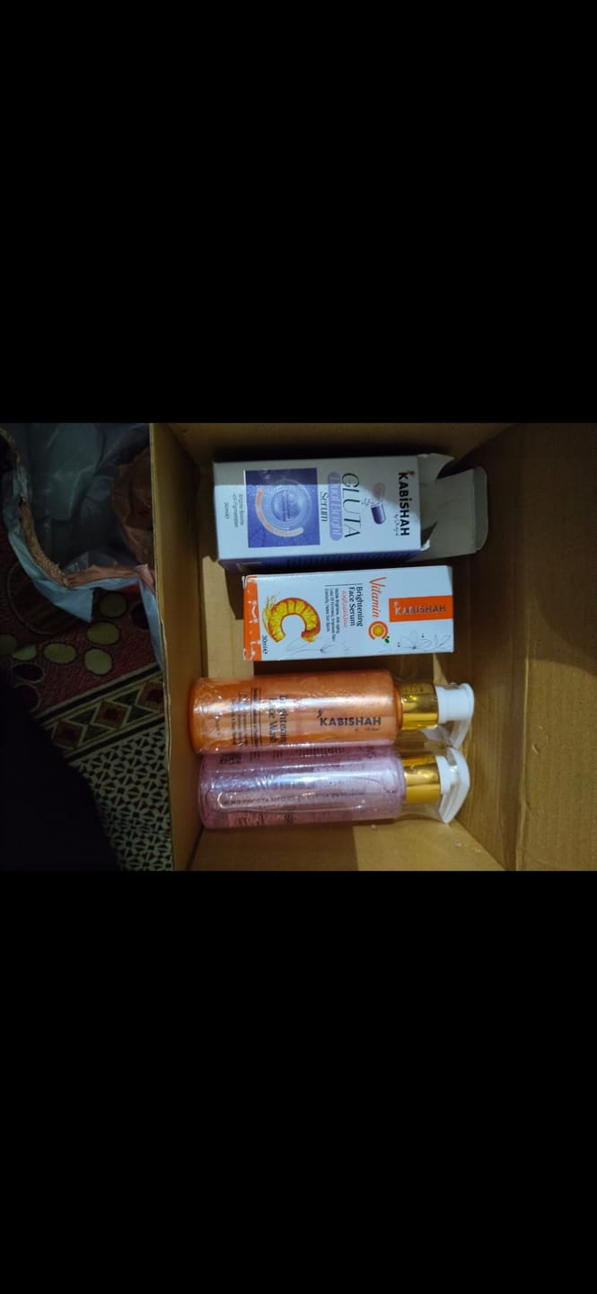 Customer photo review of Gluta Dual Bright Serum