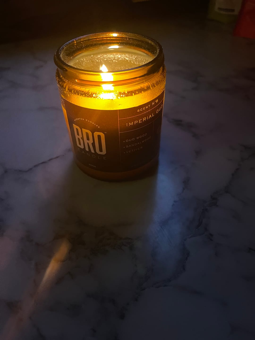 Customer photo review of The Imperial Oud Candle