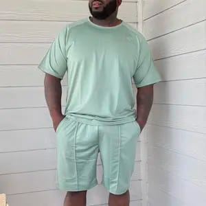 Customer photo review of 🔥Summer Sets 50% Off Exclusive ✨ Summer Men’s Short-Sleeve Crew-Neck Fitness Sports Casual Set