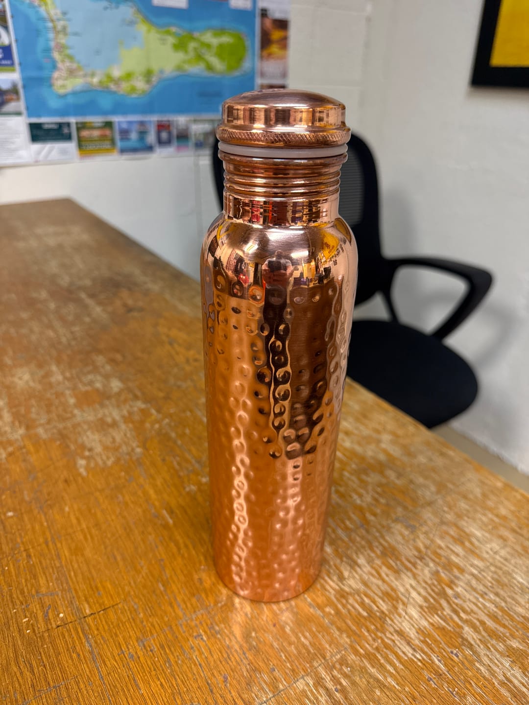 Customer photo review of Himalayan Ayurvedic Pure Copper Bottle