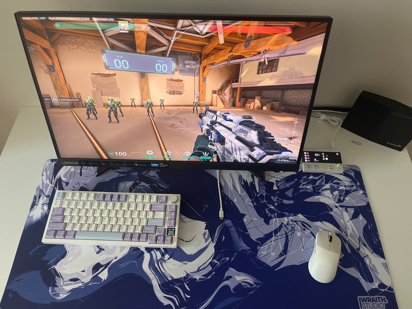 Customer photo review of Wraith Studio Daydream Deskmat