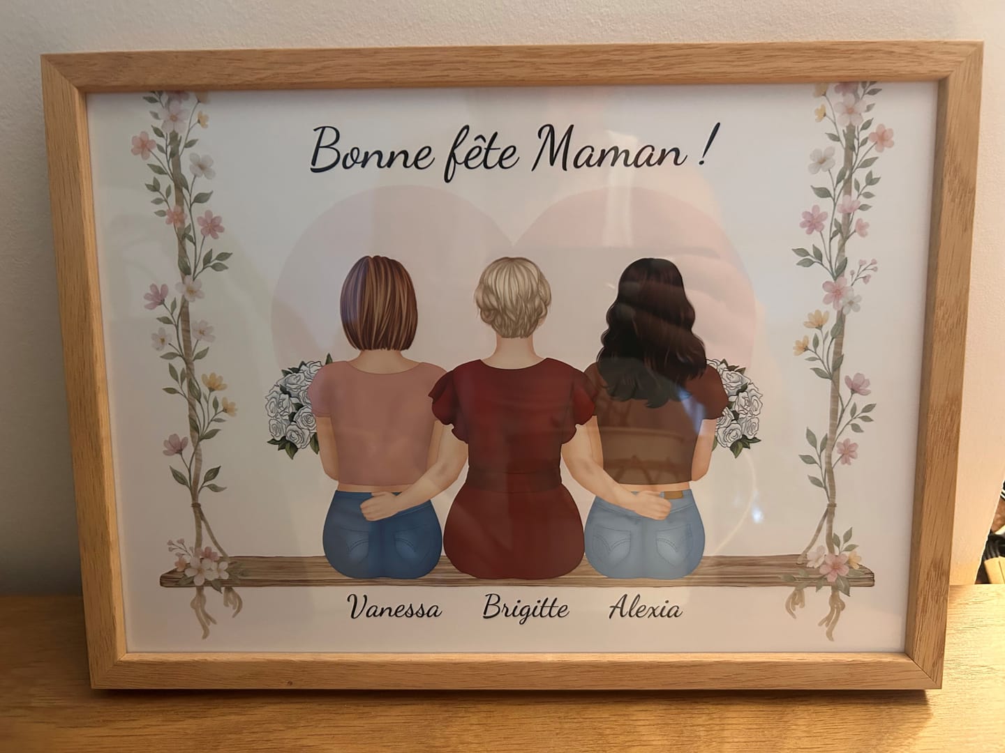 Customer photo review of Affiche Personnalisée - Maman et Enfants - Fête des mères