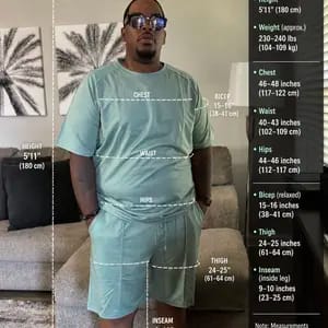 Customer photo review of 🔥Summer Sets 50% Off Exclusive ✨ Summer Men’s Short-Sleeve Crew-Neck Fitness Sports Casual Set
