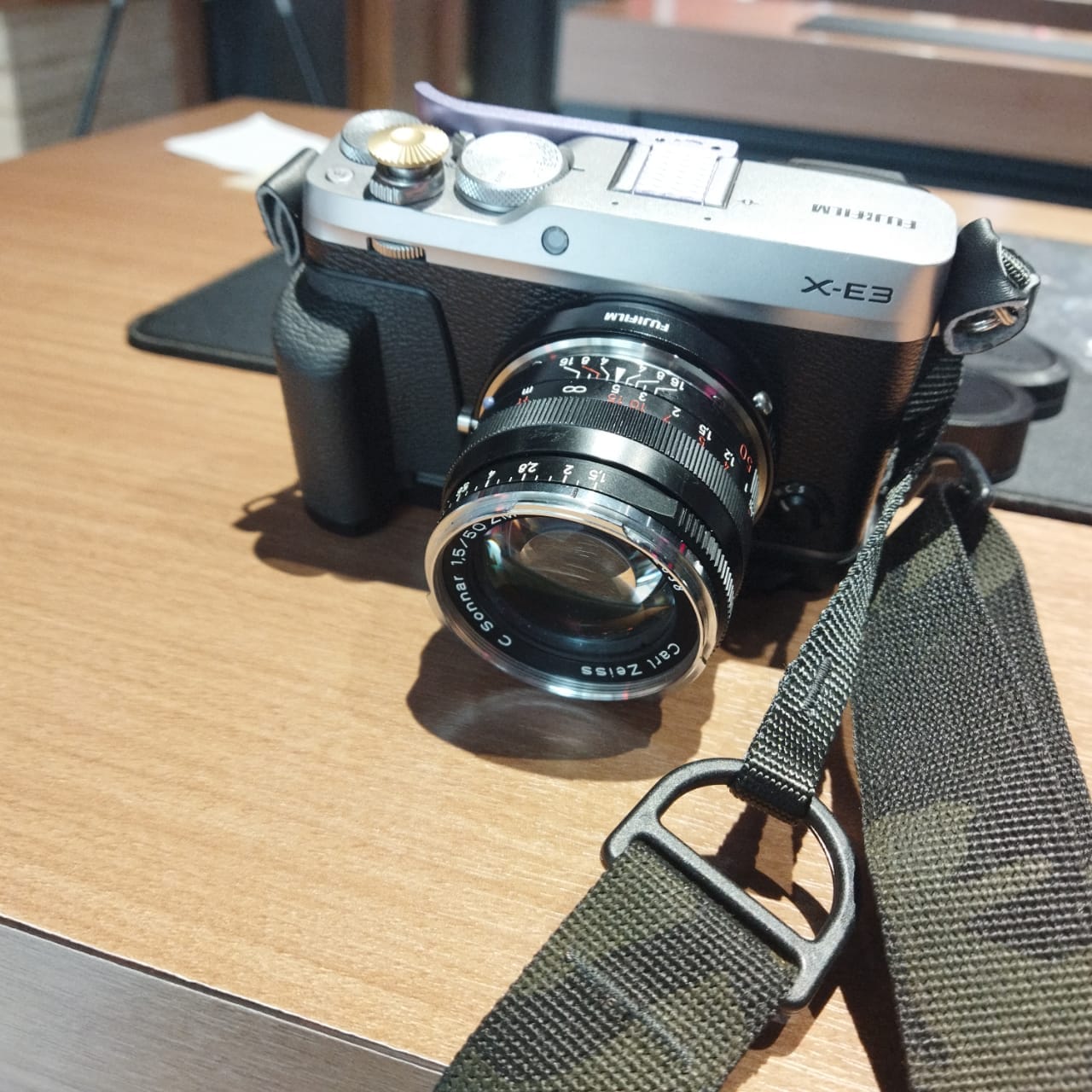 Customer photo review of Air Clicker – Soft Release Button (Brass)