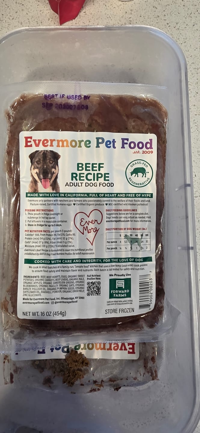 Customer photo review of Beef Recipe for Dogs - 16oz