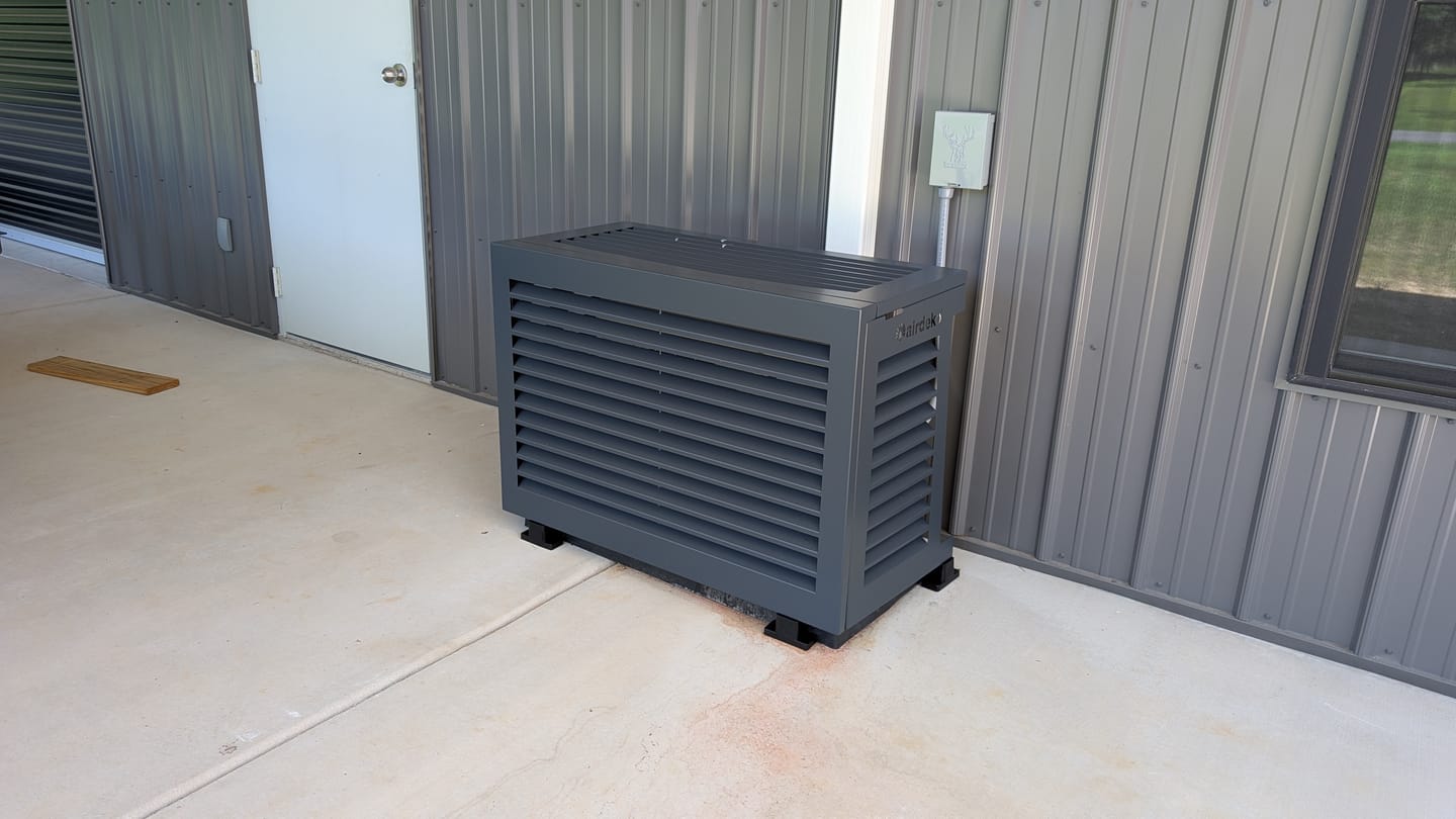 Customer photo review of Mini-Split AC Cover - Black