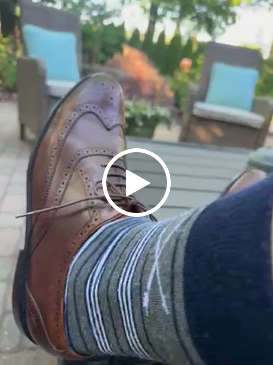 Customer video review of The Midnight Meadows - A Deep Blue Sock with Gold T-Suns