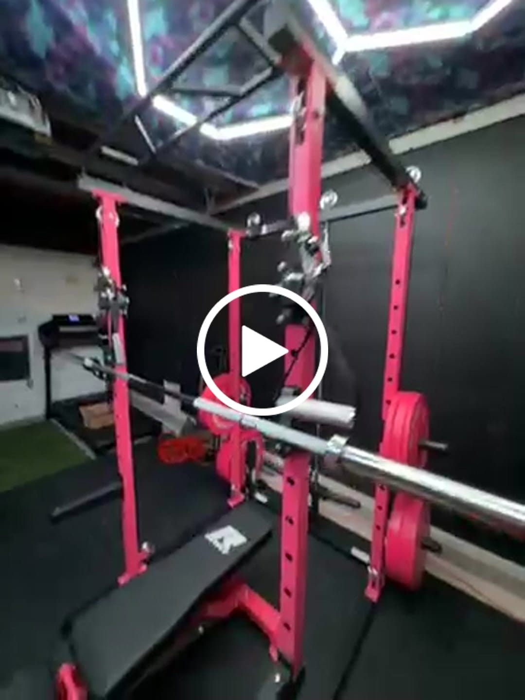 Customer video review of RitFit P3 Pink Power Cage 1200lbs Home Gym Package