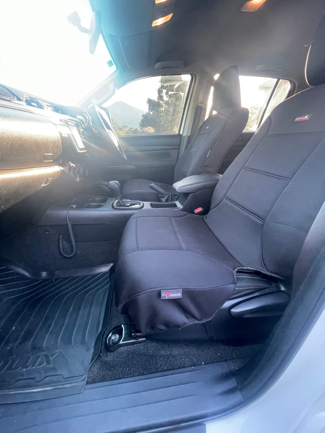 Customer photo review of Sharkskin Seat Covers for Toyota Hilux SR / SR5 (July/2015-Nov/2025)