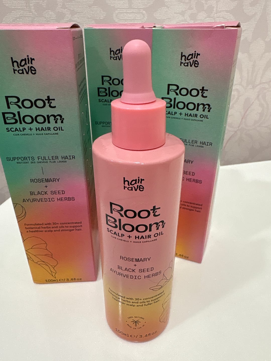 Customer photo review of Hair Growth Oil - Root Bloom Hair And Scalp Oil