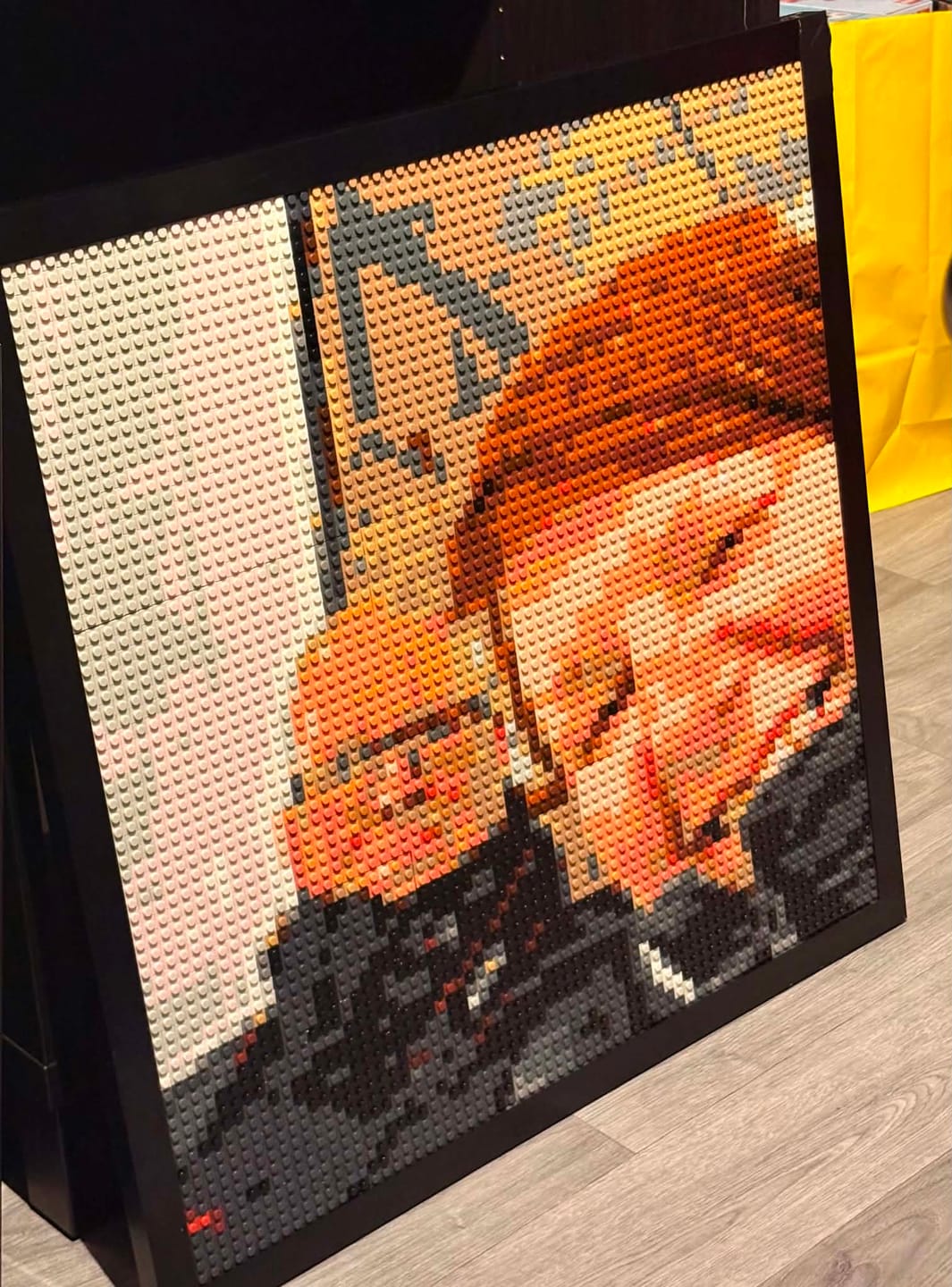 Customer photo review of Aluminum Frame - suitable for brick mosaics using 24x24 studs baseplates