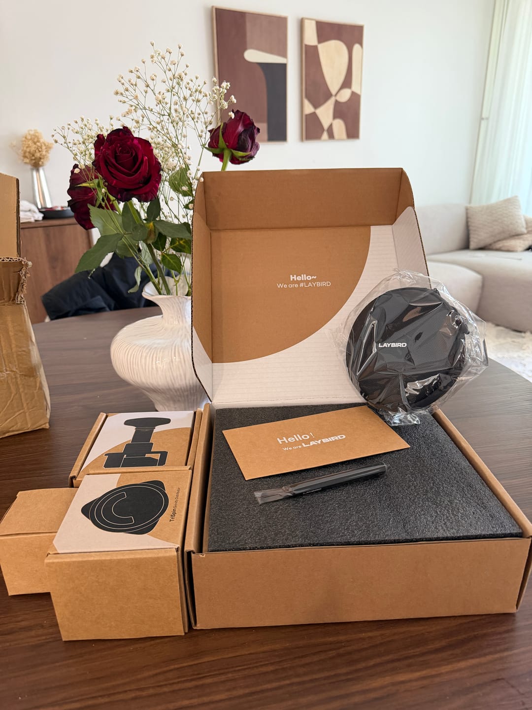 Customer photo review of LAYBIRD Complete Barista Kit
