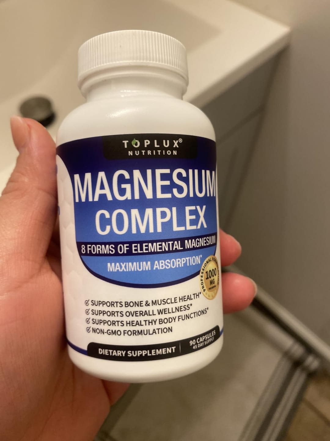 Customer photo review of Magnesio 8 en 1 para apoyar mente clara, descanso y bienestar integral