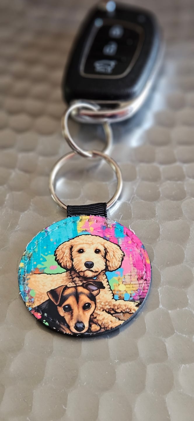Customer photo review of Streetart - Personalised Keychain