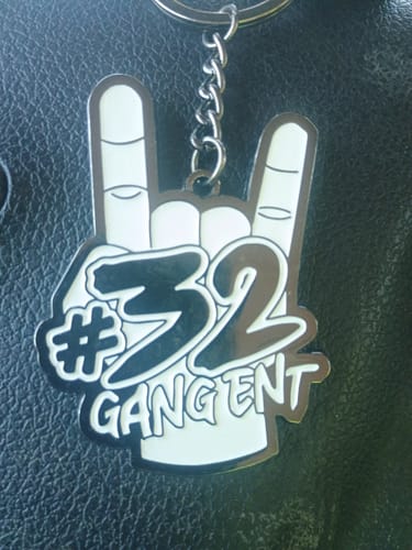 Customer photo review of 32 GANG METAL KEYCHAIN