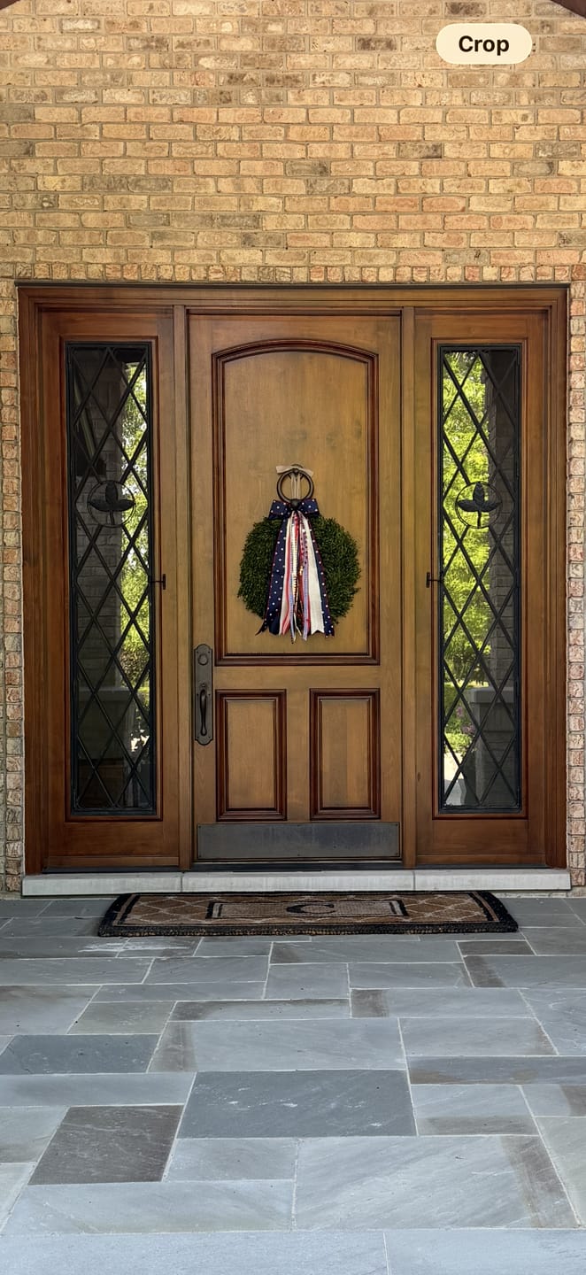 Customer photo review of Old Glory Wreath Ribbon