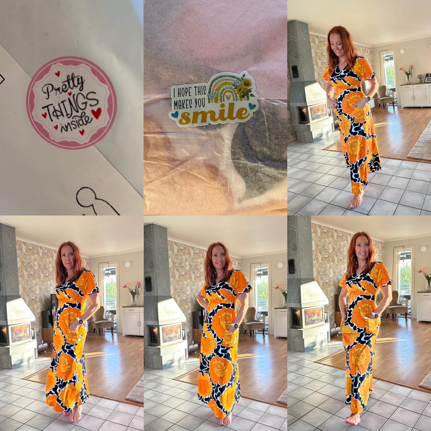 Customer photo review of Långklänning Göta | Rino