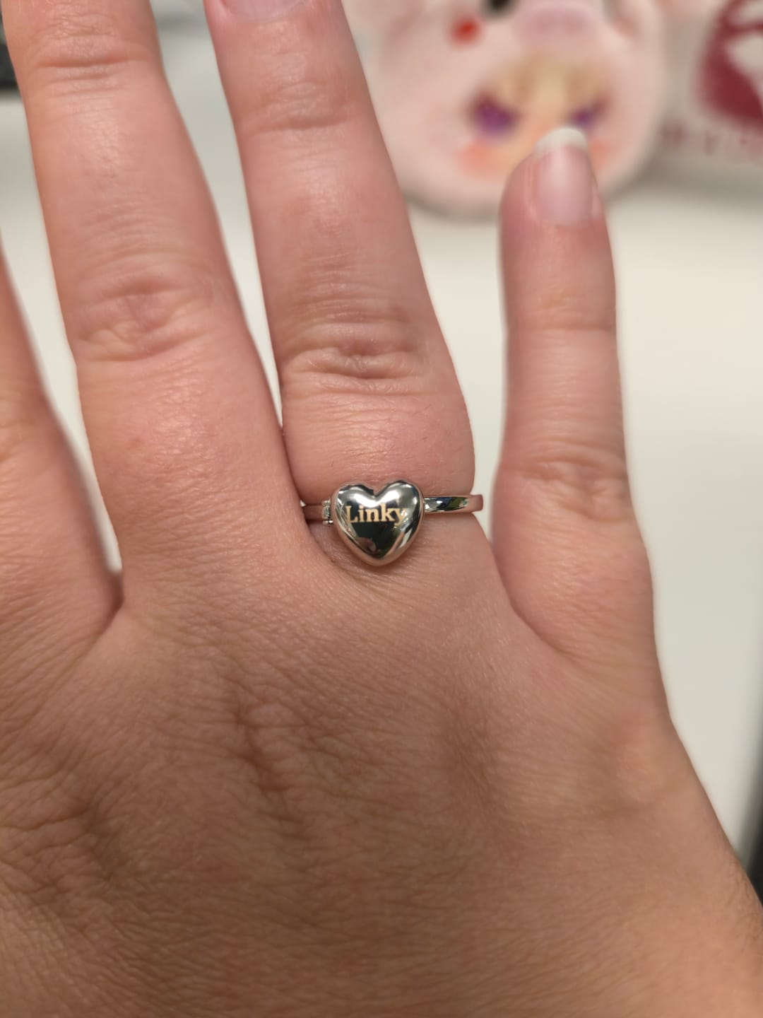 Customer photo review of Heart Locket Ring