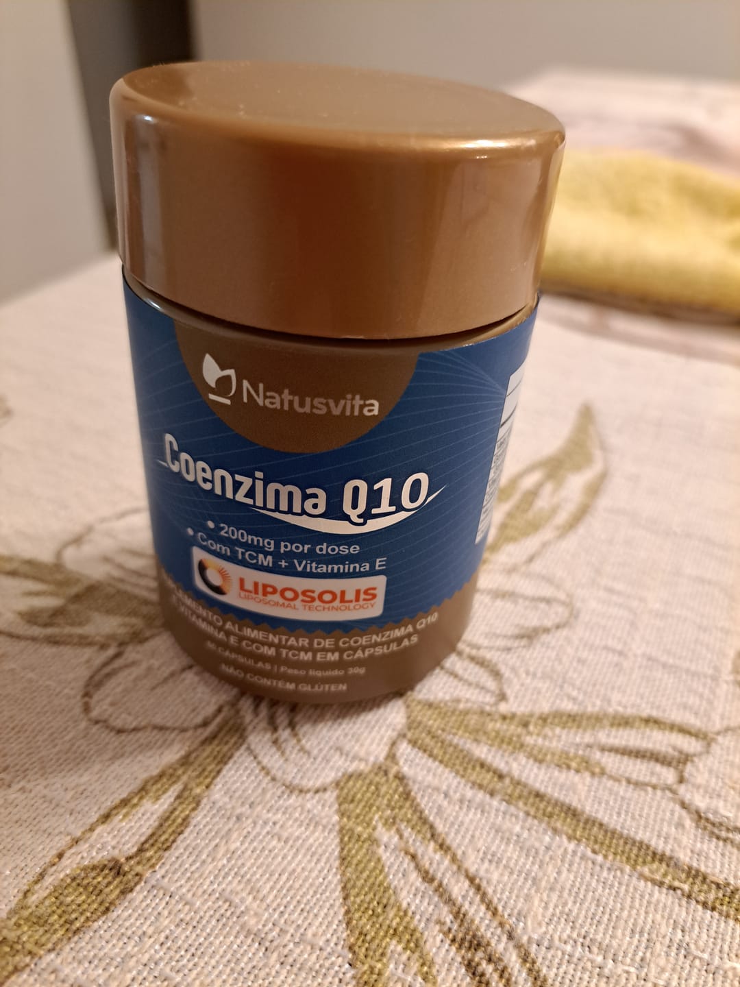 Customer photo review of Coenzima Q10 Lipossomal (200mg por porção) + TCM em cápsulas softgel
