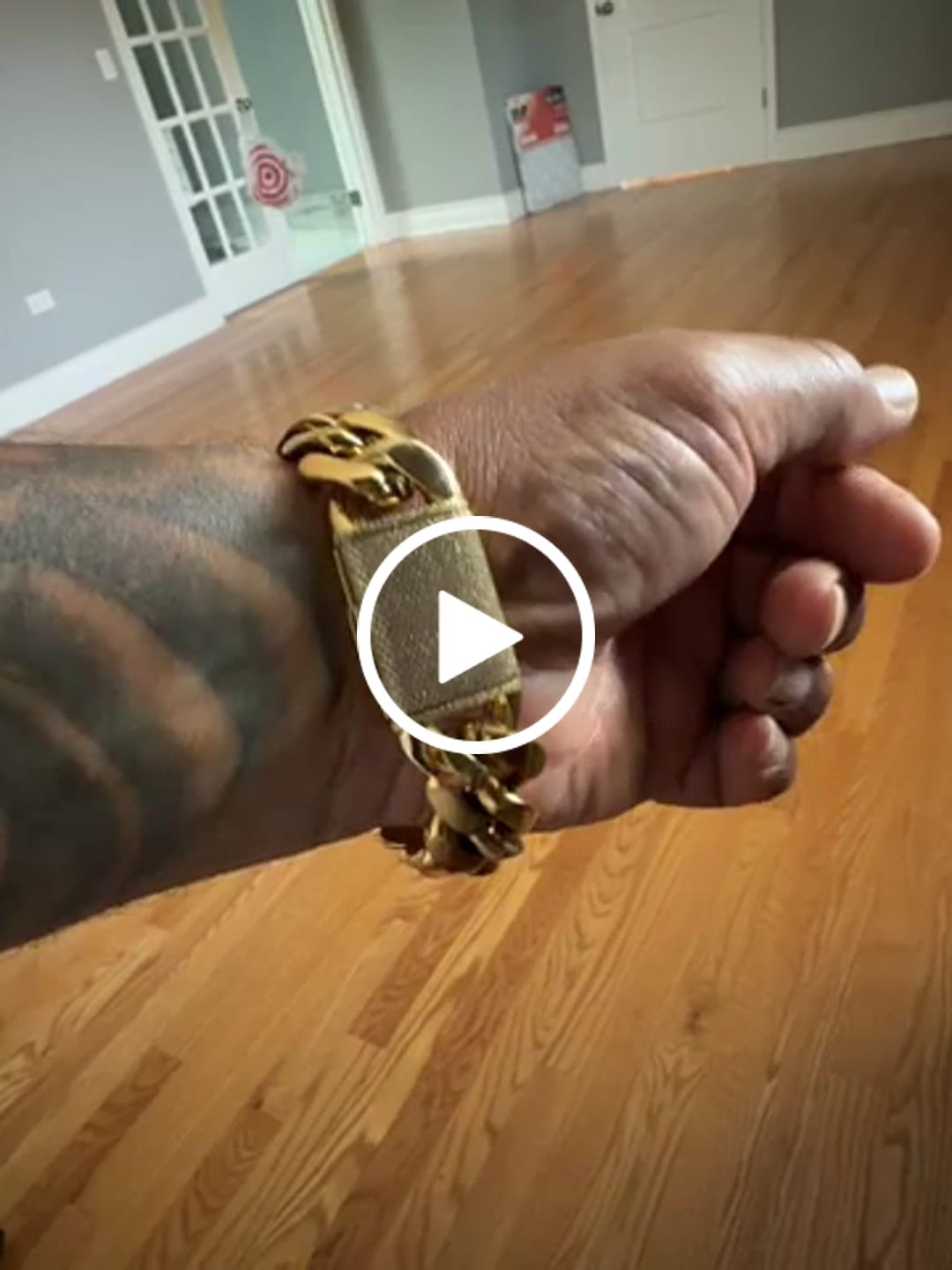 Customer video review of 10mm-20mm Solid Iced Clasp Miami Cuban Bracelet