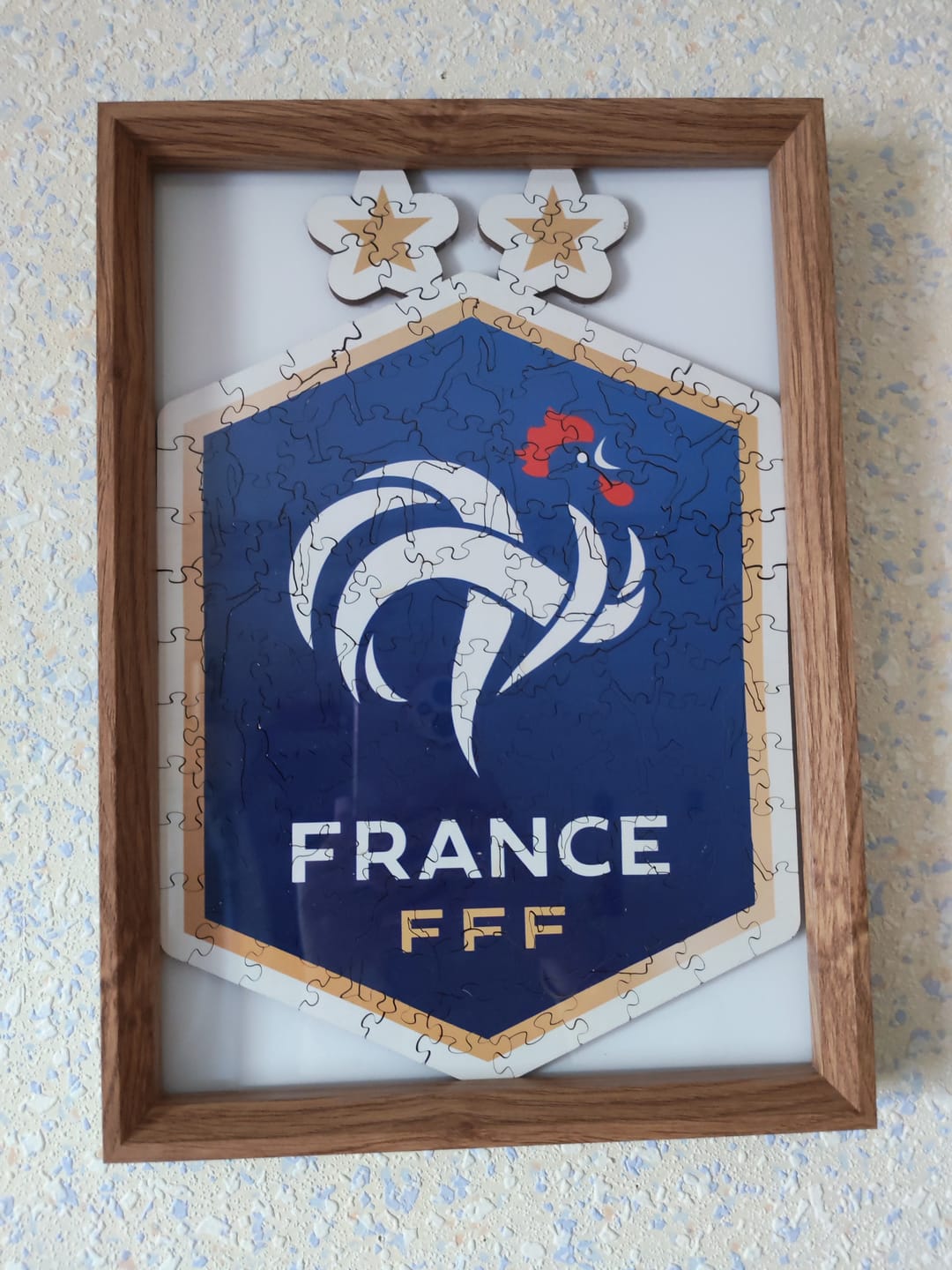Customer photo review of Logo Équipe de France® - Puzzle en Bois