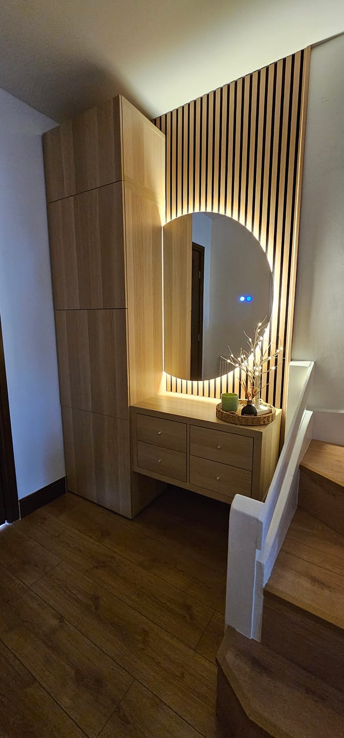 Customer photo review of Premium Acoustic Slatted Wall Panel (Multiple Colours)