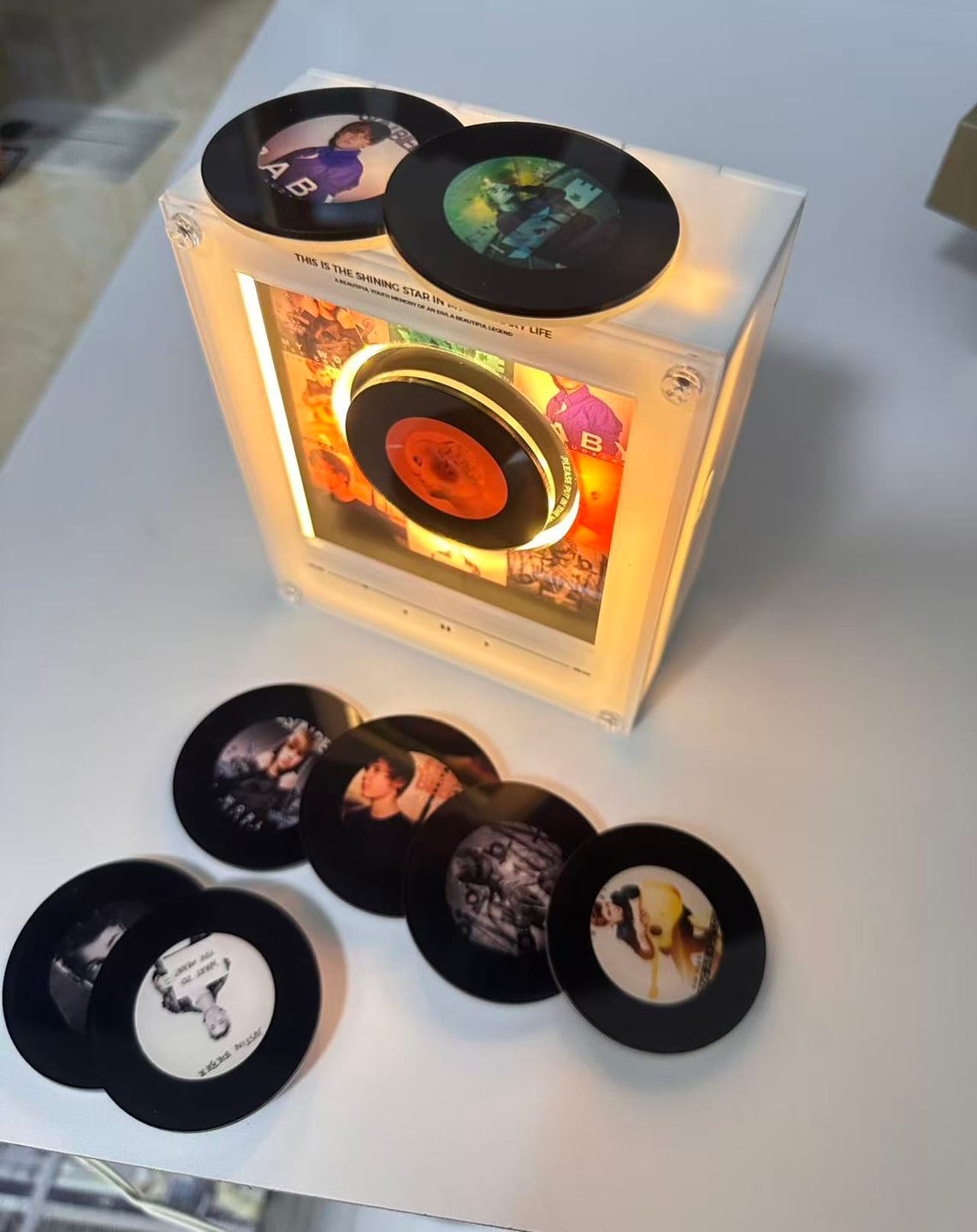 Customer photo review of TapTunely Music Memory Box — 9 Mini Discs