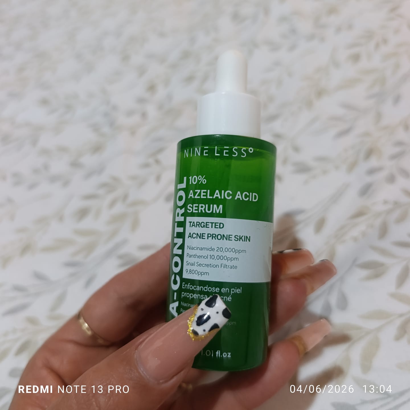 Customer photo review of A-control 10% Azelaic Acid Serum
