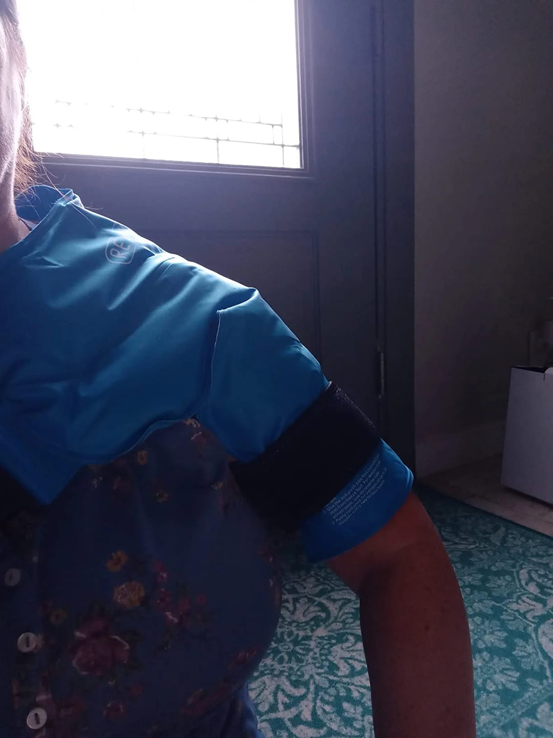Customer photo review of Shoulder Ice Pack Support Brace