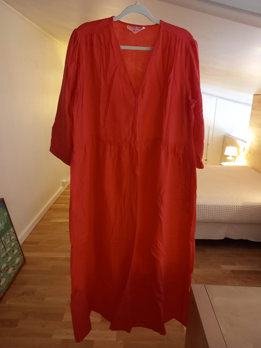Customer photo review of Robe Agathe - Double gaze de coton Pastèque