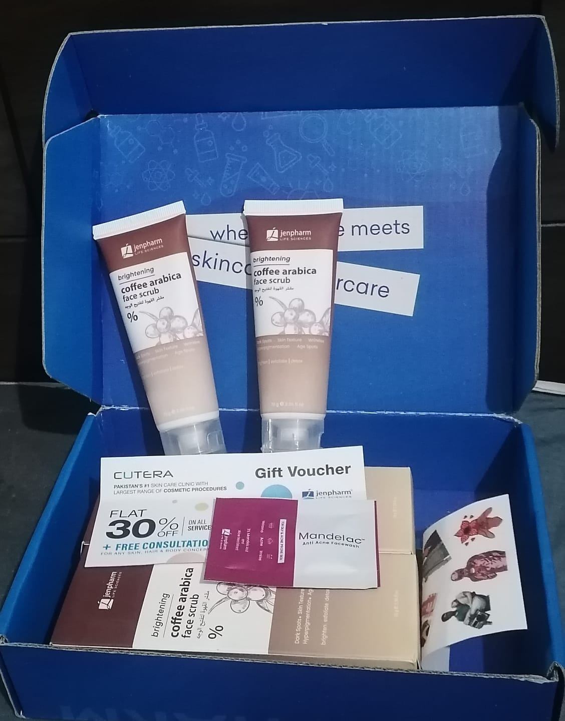 Customer photo review of Brightening Coffee Scrub