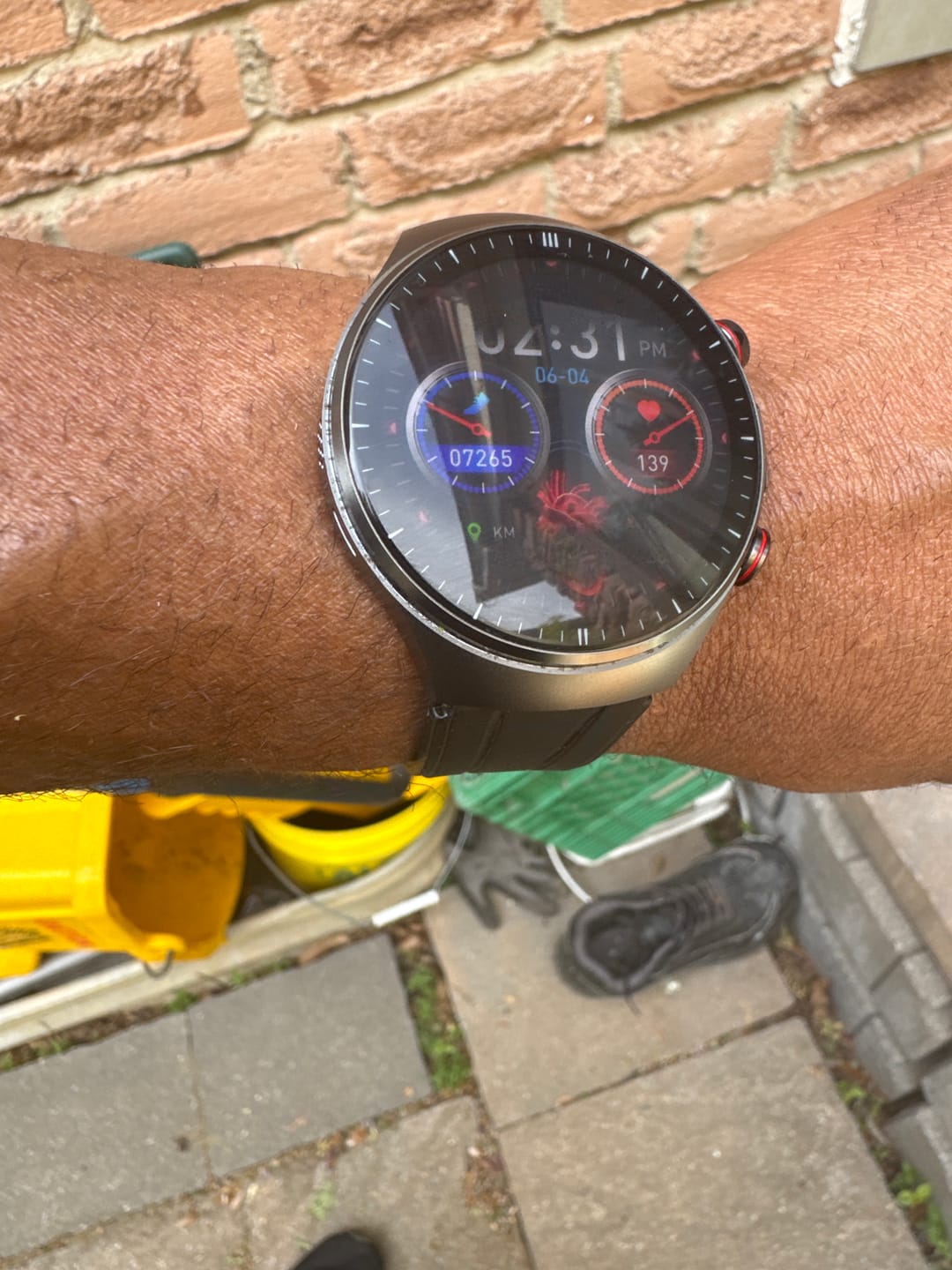 Customer photo review of Fitaos Pro 10 High-end Flagship Smartwatch ECG blood glucose Uric acid cholesterol Stress monitoring