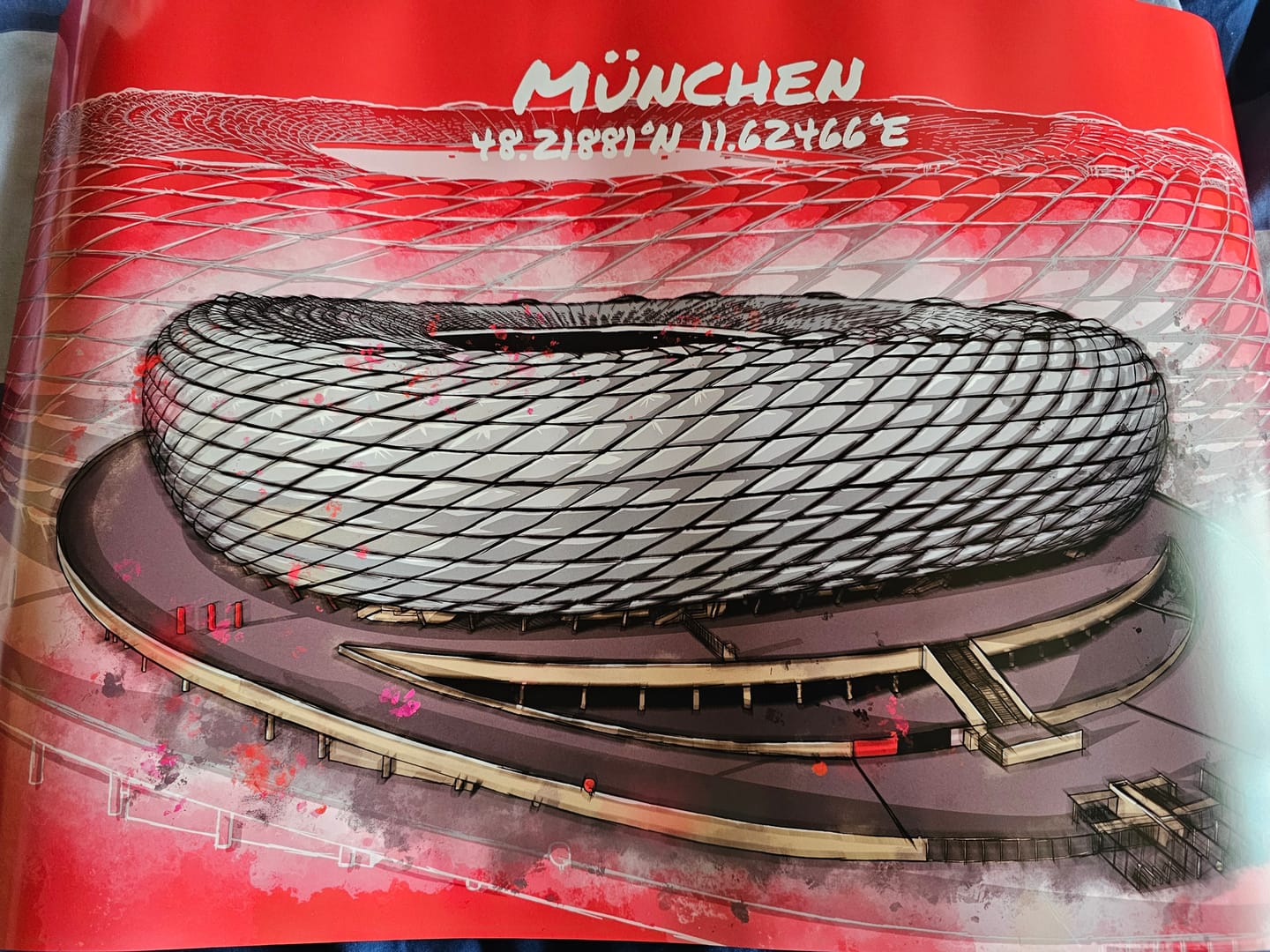 Customer photo review of Stadion Poster München Art Print