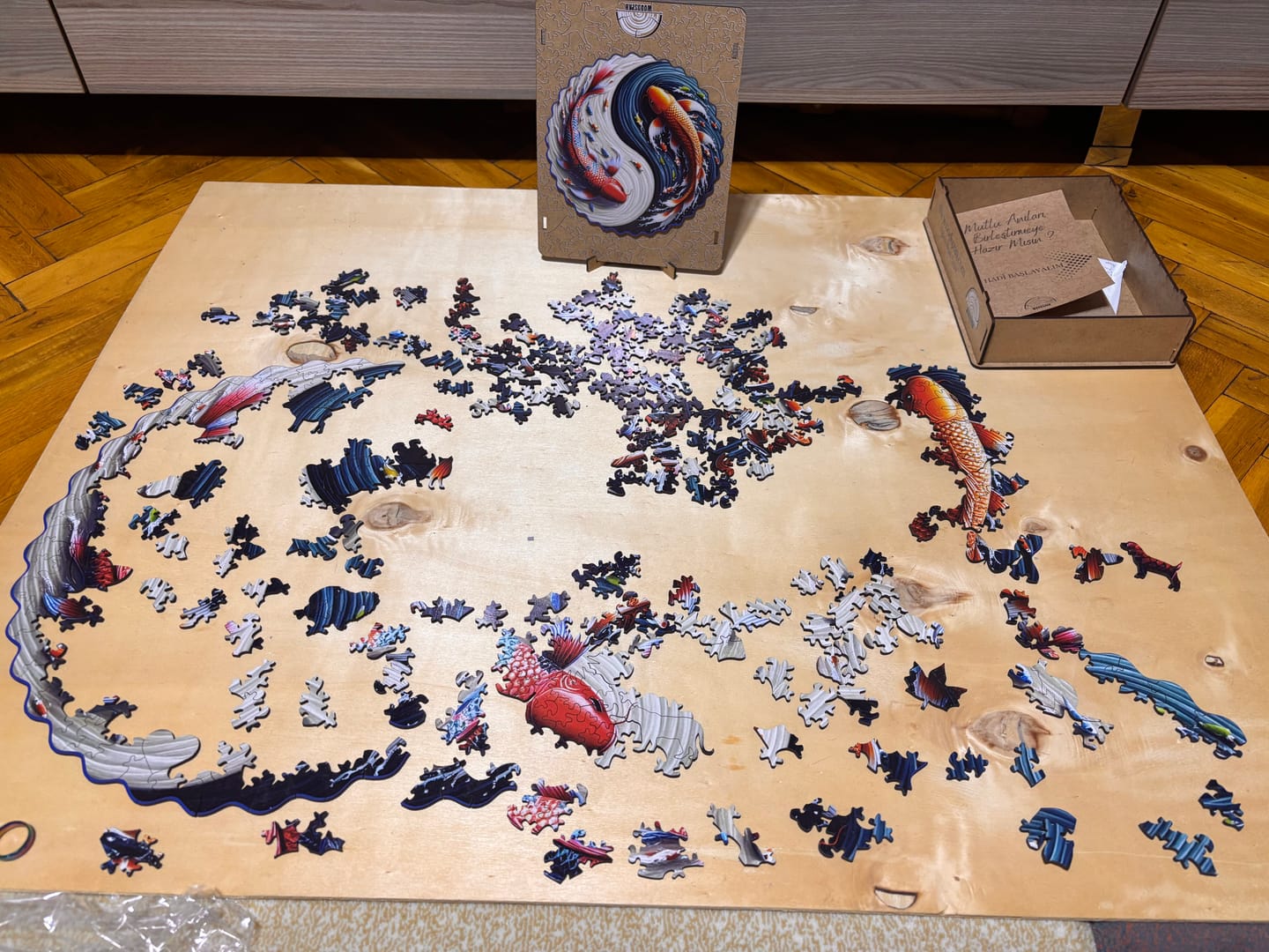 Customer photo review of Koi Yin Yang - Ahşap Puzzle