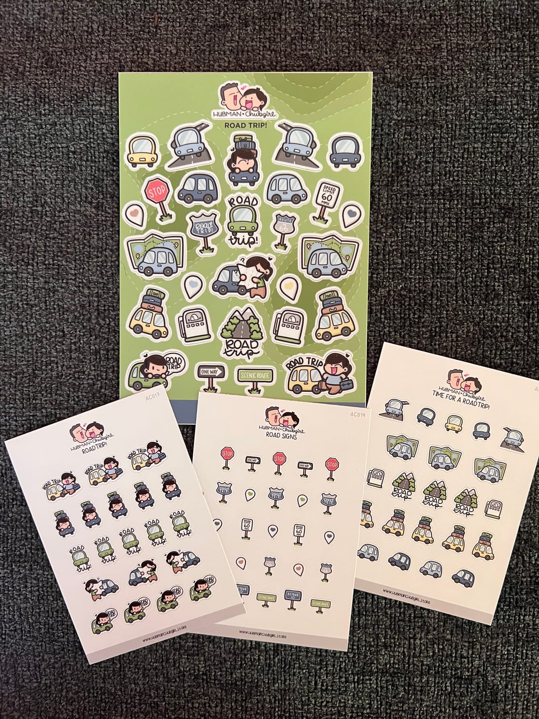 Customer photo review of Roadtrip Sticker Set