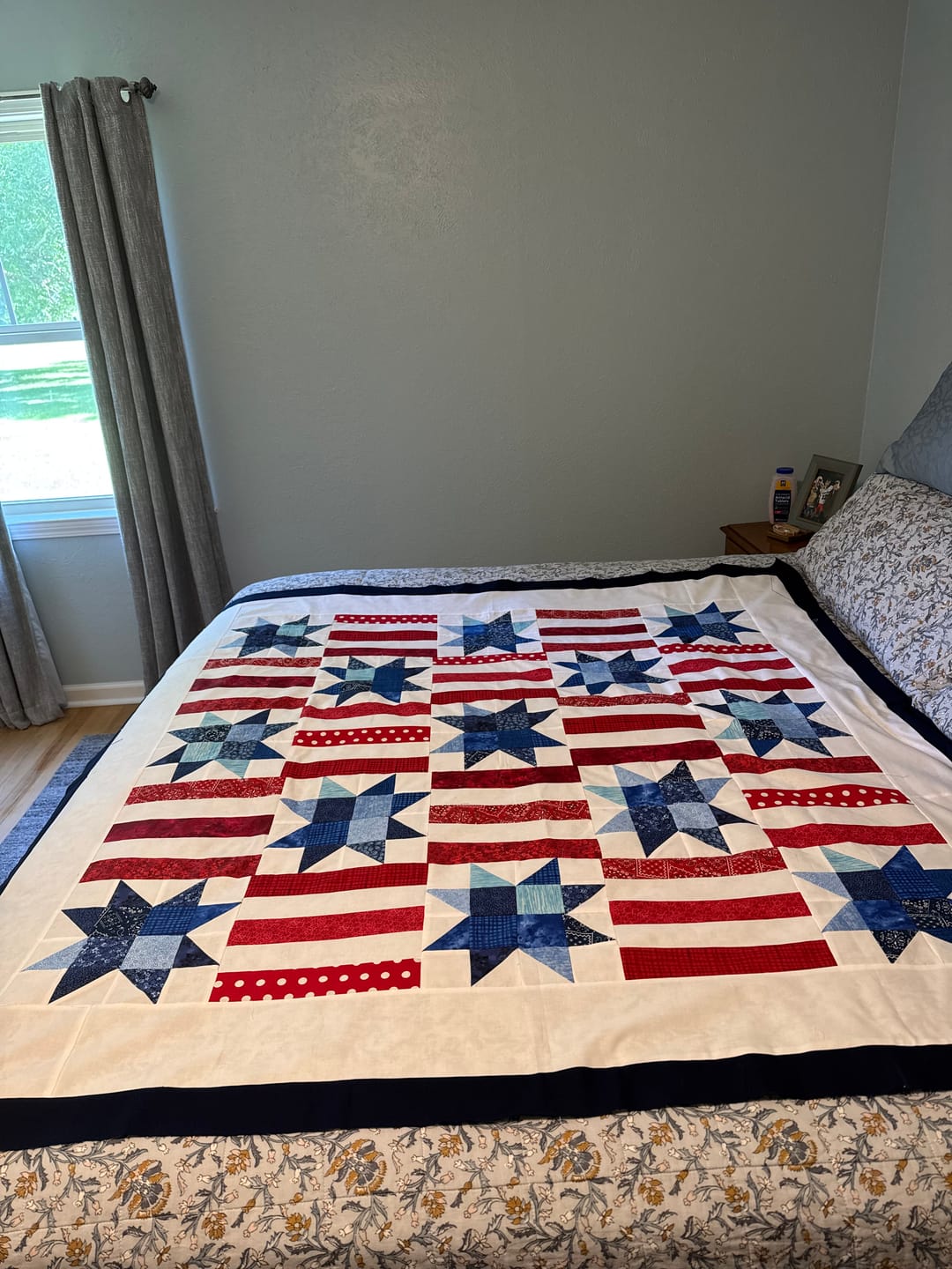 Customer photo review of Red, White, and Cute  Precut Sew-Ready Quilt Kit