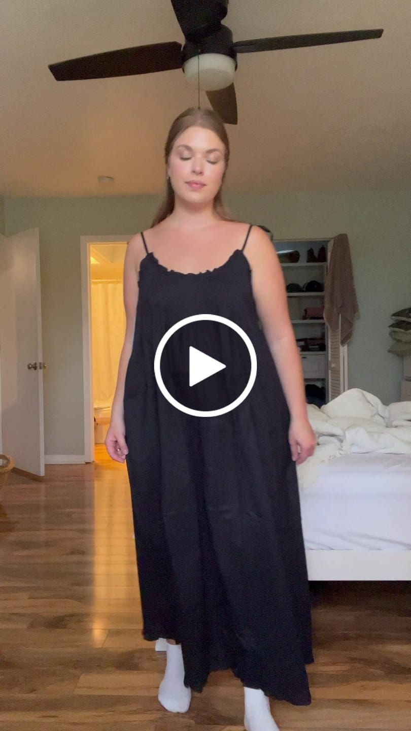Customer video review of The "Lucille" Iconic Black Cotton Lawn Ballet Nightgown