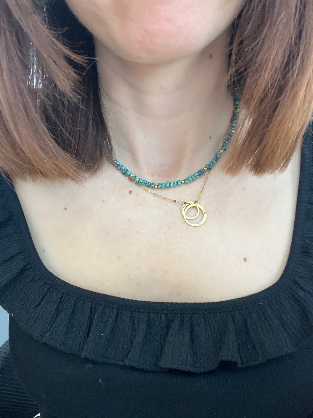 Customer photo review of Collar Verano Jade