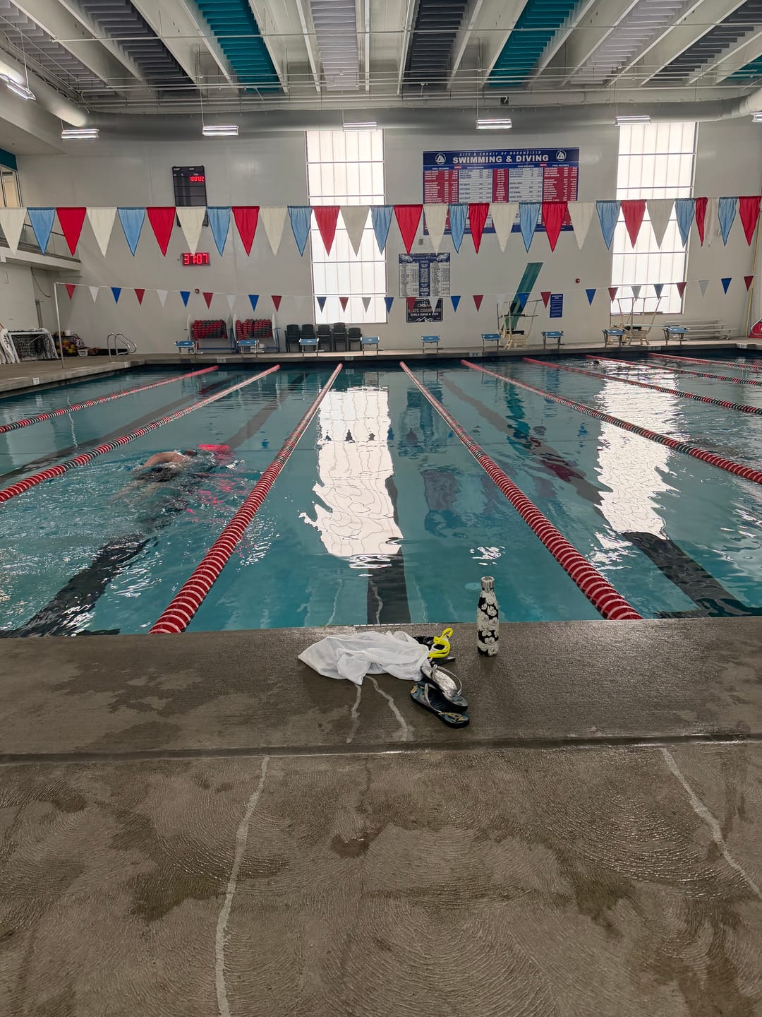 Customer photo review of (Optical/Myopia) NanoClear™ Recon Optical Swim Goggles Smoke - (Black)