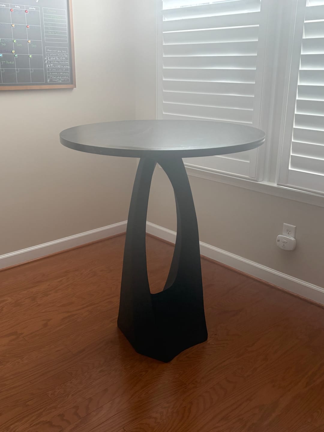 Customer photo review of Counter & Bar Table Base 40" H for Live Edge Wood Slabs - 616 Tulipe