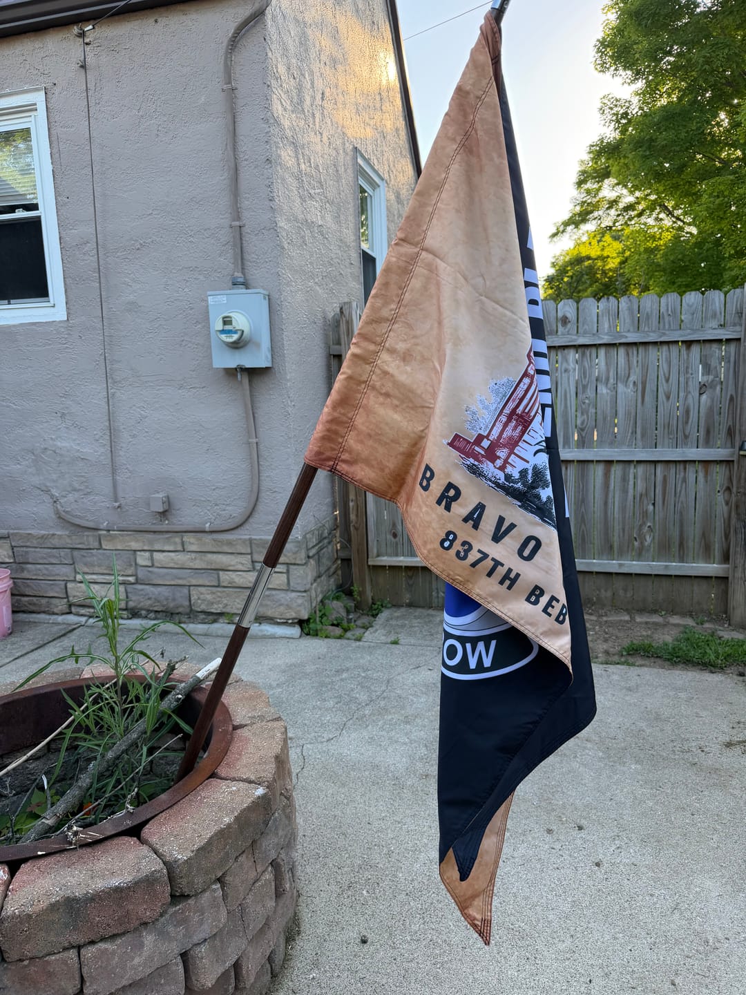 Customer photo review of Custom Guidon Flag