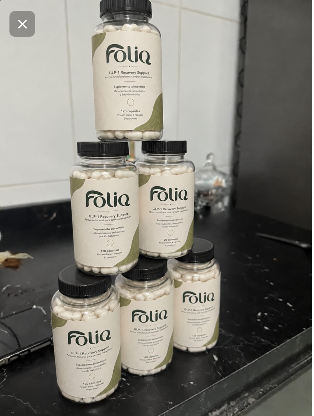 Customer photo review of FOLIQ® Recovery™ – Protocolo de Recuperación Capilar GLP-1