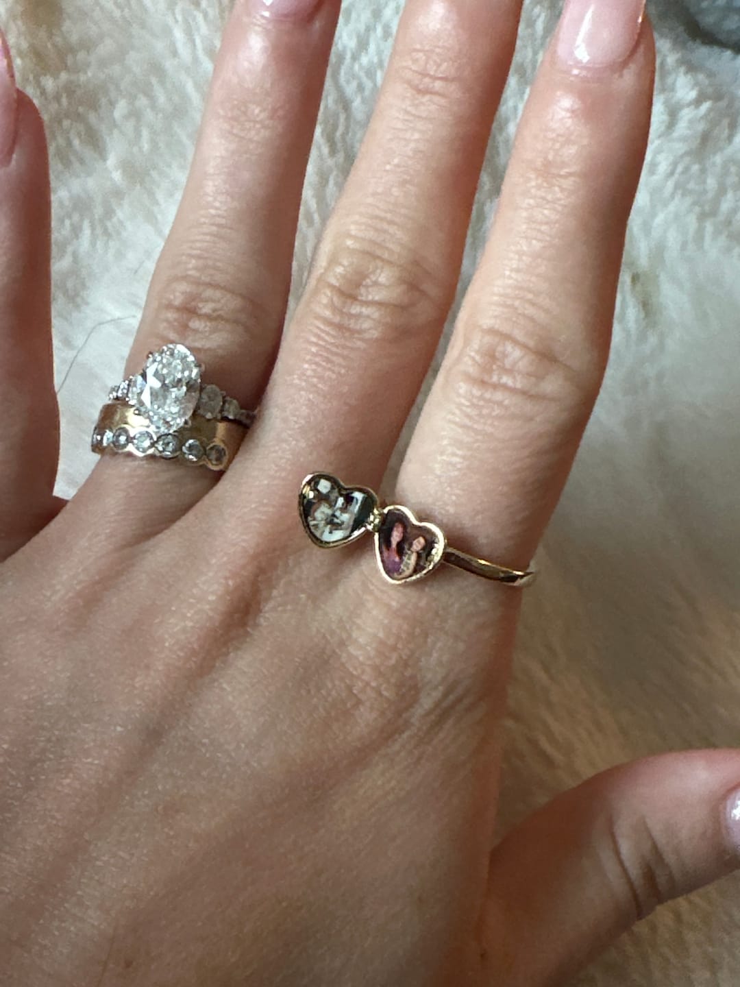 Customer photo review of Heart Locket Ring