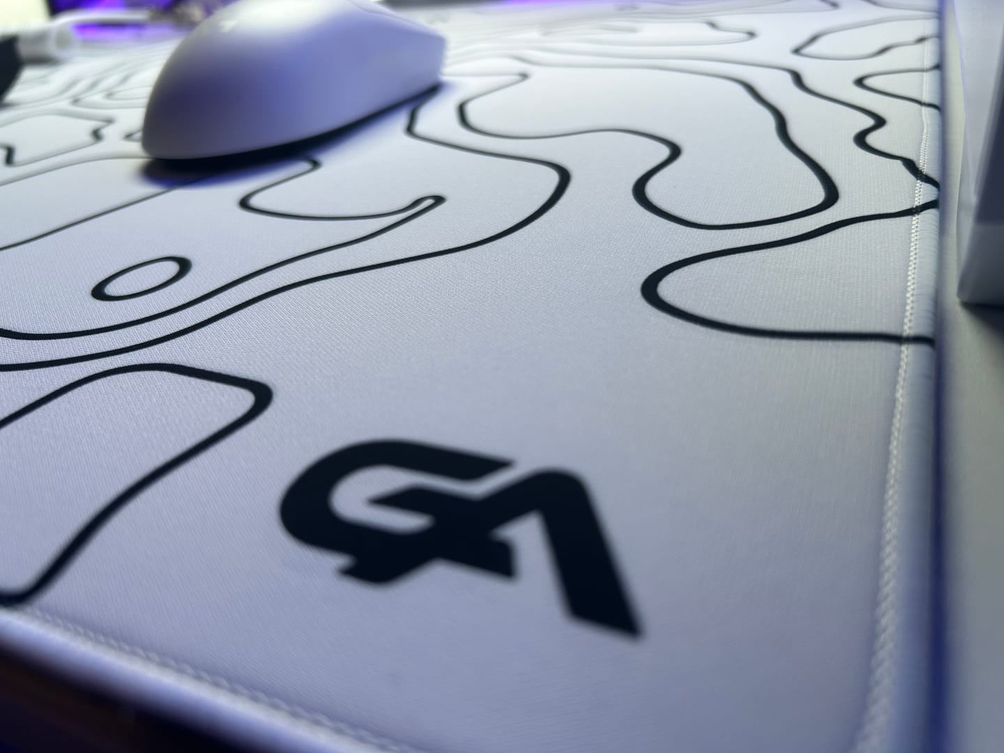 Customer photo review of White Topo Mousepad