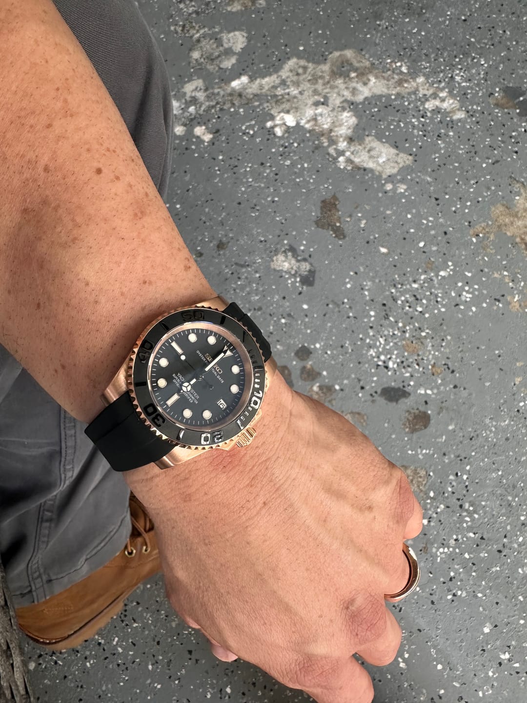 Customer photo review of TRM Rose Gold | Black Sports Series