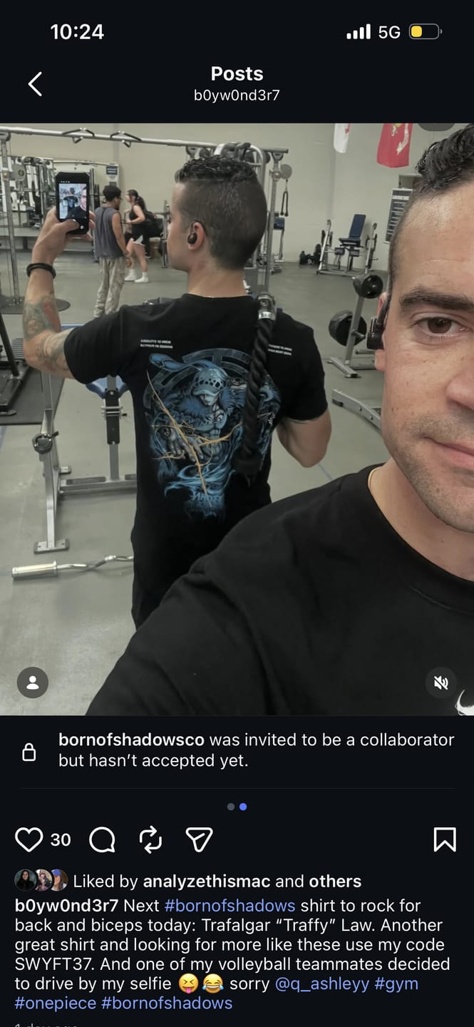 Customer photo review of [Limited Edition] 'One Piece: Trafalgar Law' Back T-Shirt